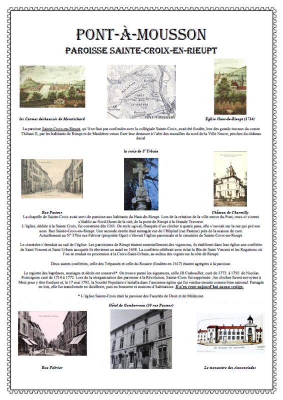 Pont-à-Mousson - Sainte-Croix-en-Rieupt